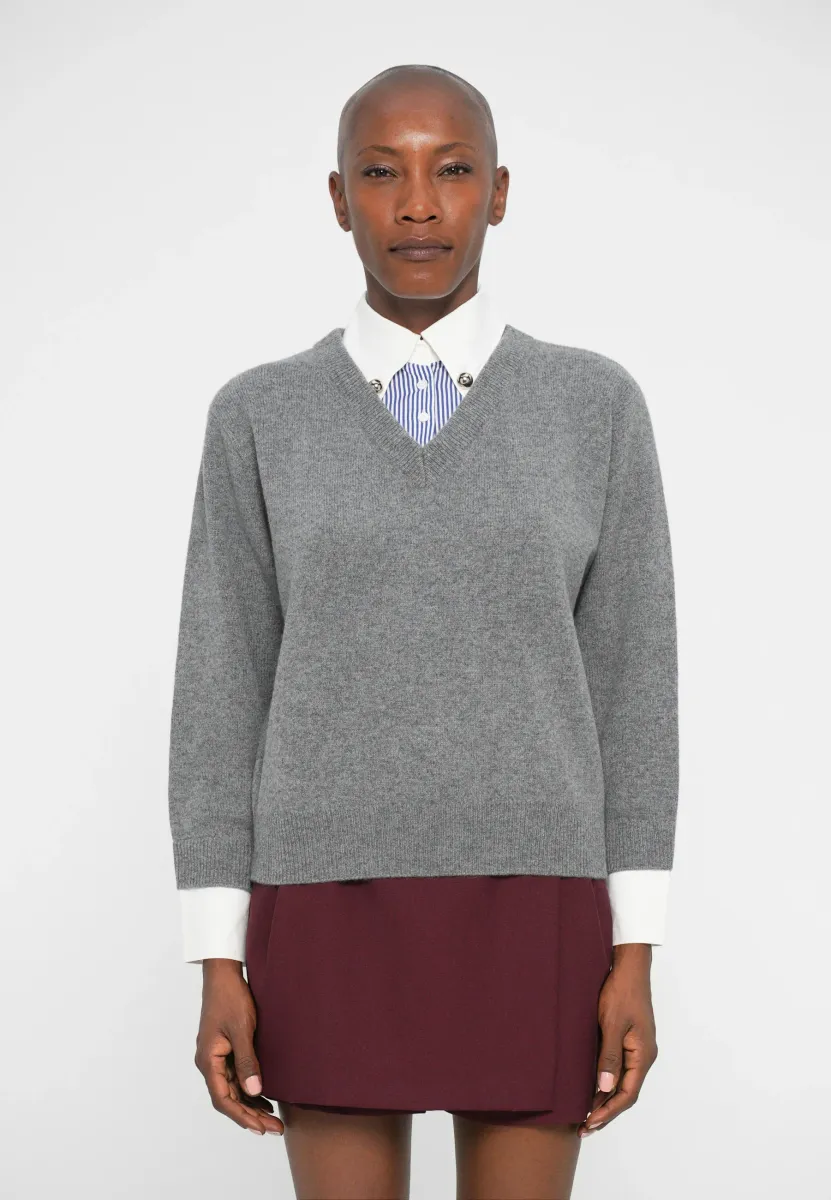 MANETTE - Strickpullover - gris chine