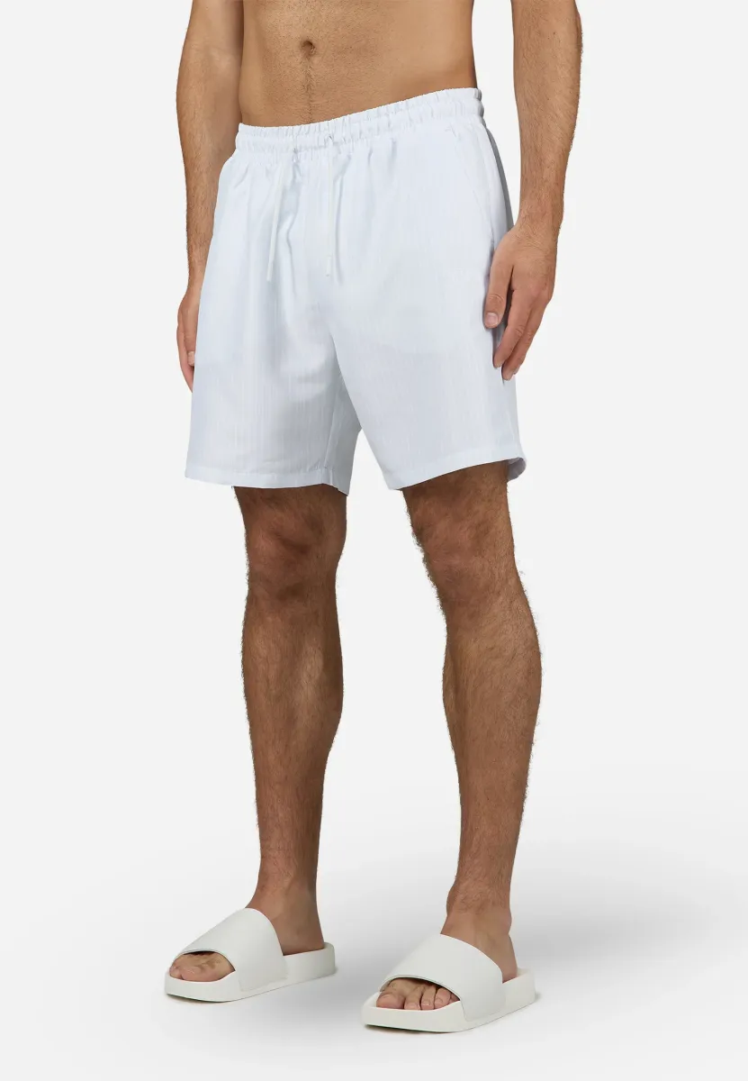 MANOC SWIM SHORTS - Badeshorts - dream blue/white