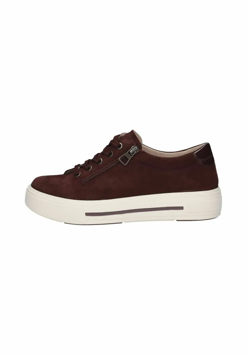 MANOU - Sneaker low - bordeaux suede