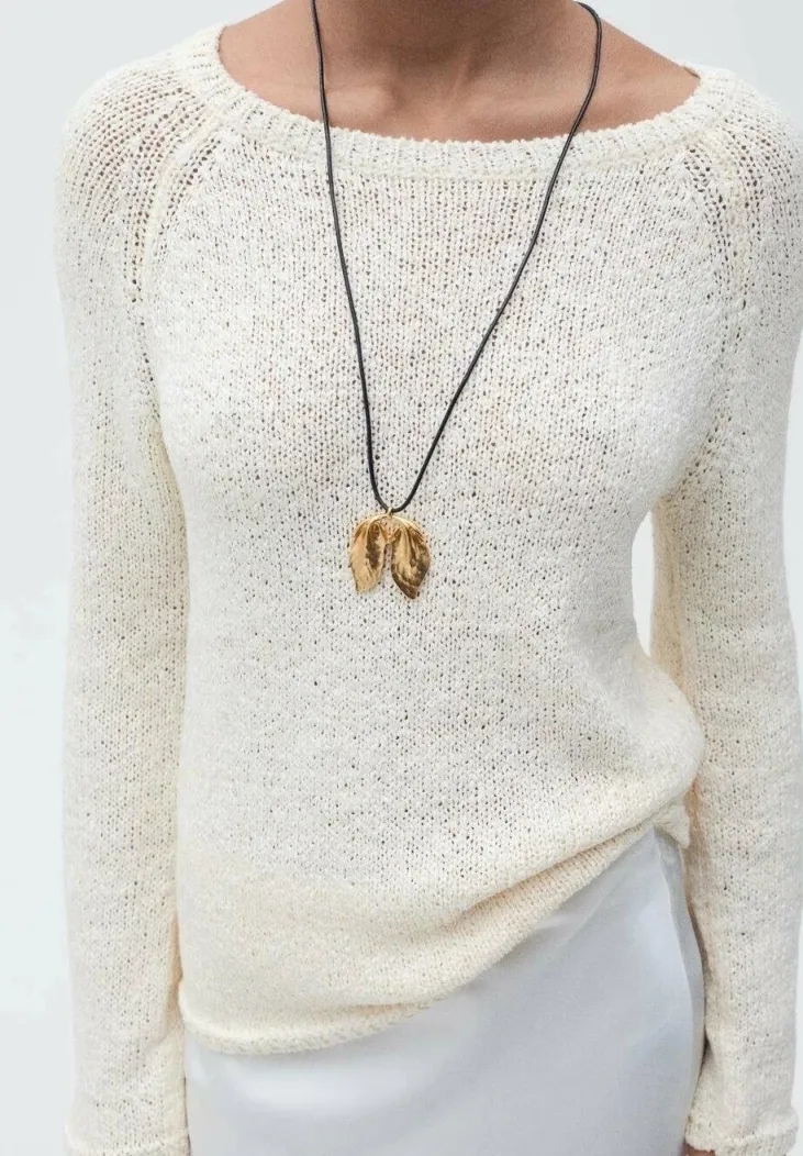MANZANA - Strickpullover - off-white