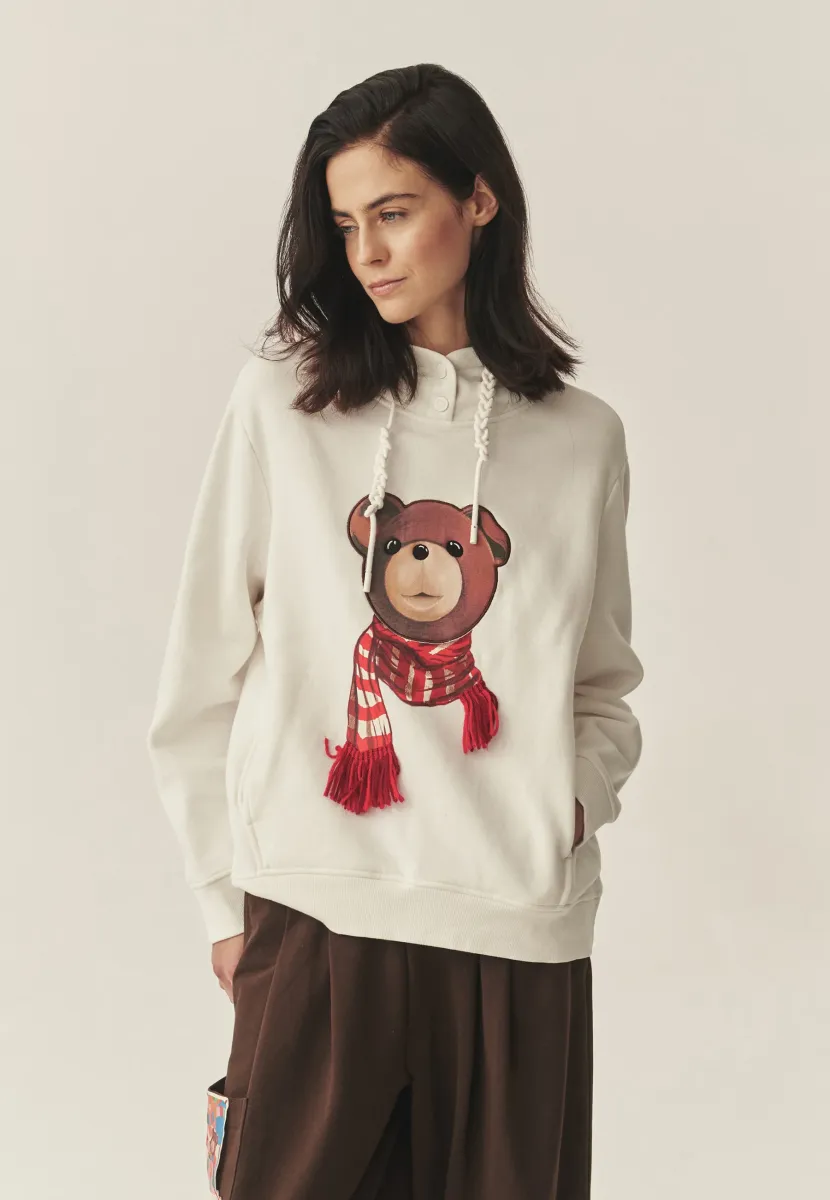 MAORO - Kapuzenpullover - off white