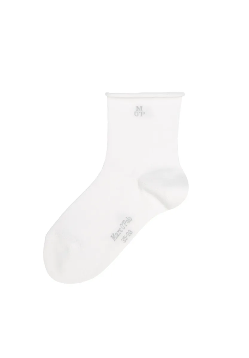 MARC O'POLO QUARTER-SOCKEN IM 2ER PACK - Socken - white
