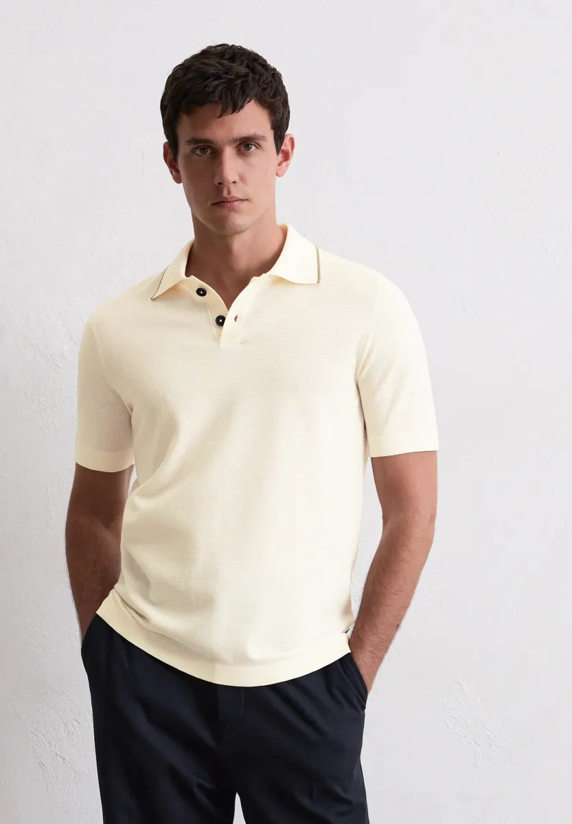 MARC O’POLO X DFB TRAVEL COLLECTION POLO - Poloshirt - white cotton