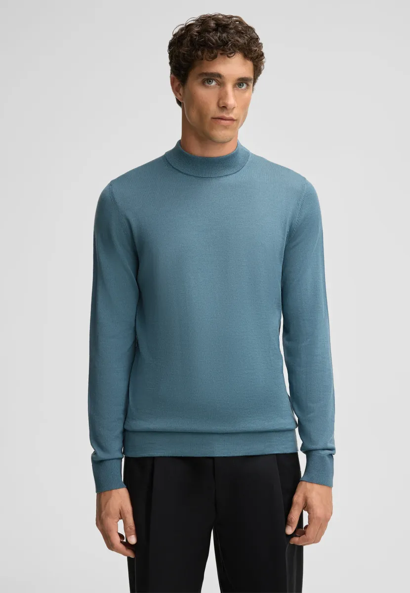 MAREK - Strickpullover - blau