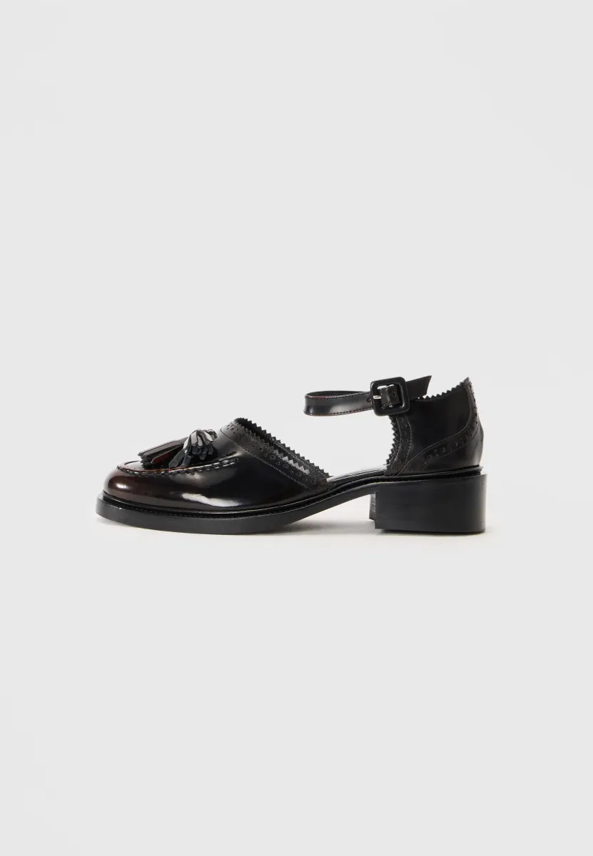 MARGARET - Slipper - ebano abrasivato