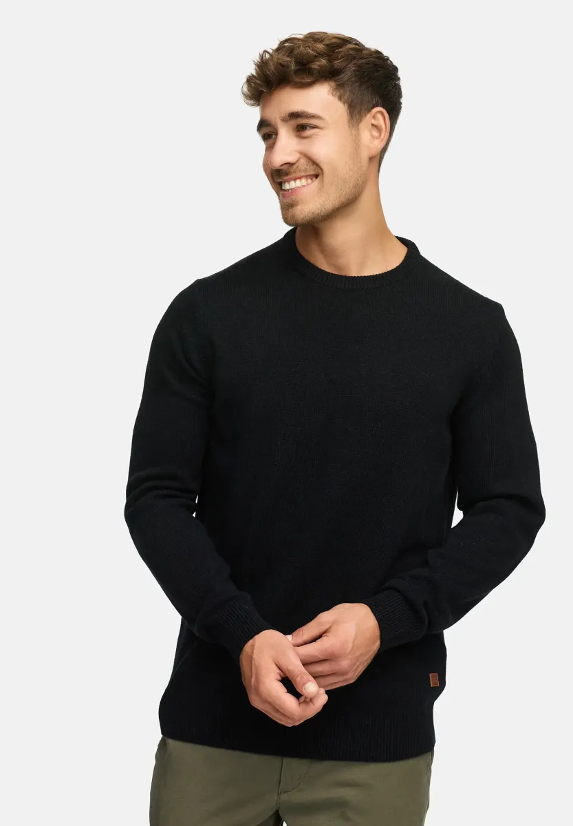 MARGOUS O-NECK - Strickpullover - black
