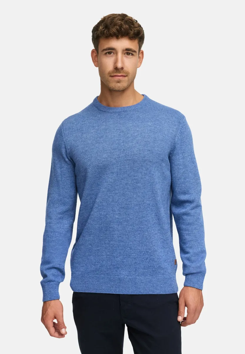 MARGOUS O-NECK - Strickpullover - copen blue