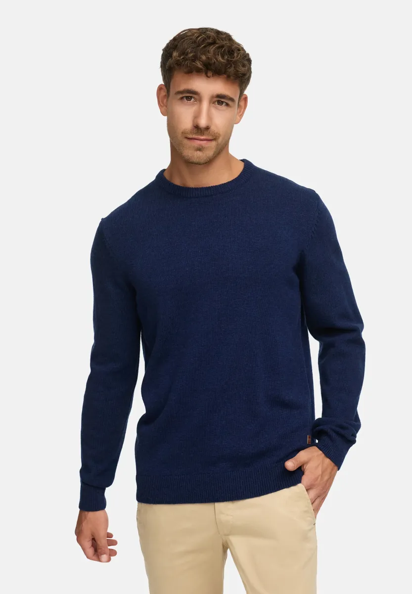 MARGOUS O-NECK - Strickpullover - sky captain