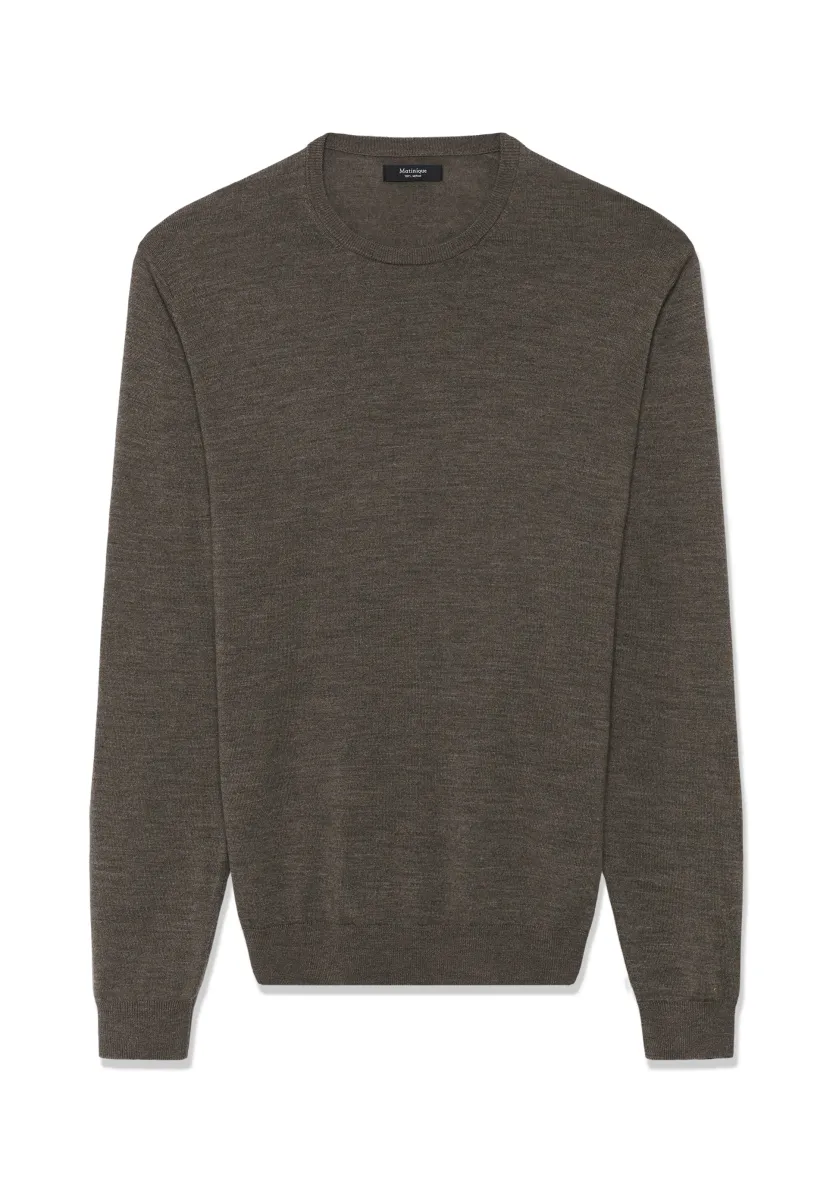 MARGRATE - Strickpullover - brown soil melange