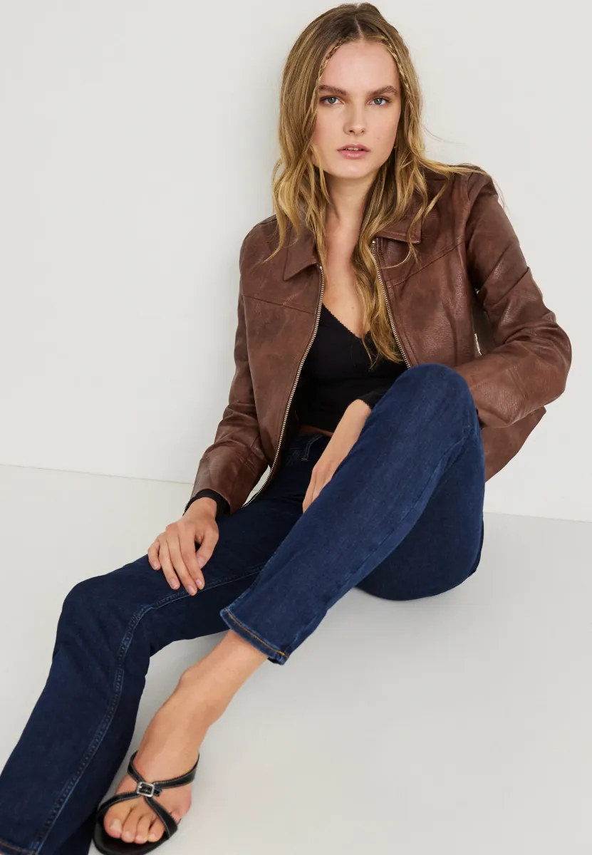 MARION - Jeans Straight Leg - solid blue