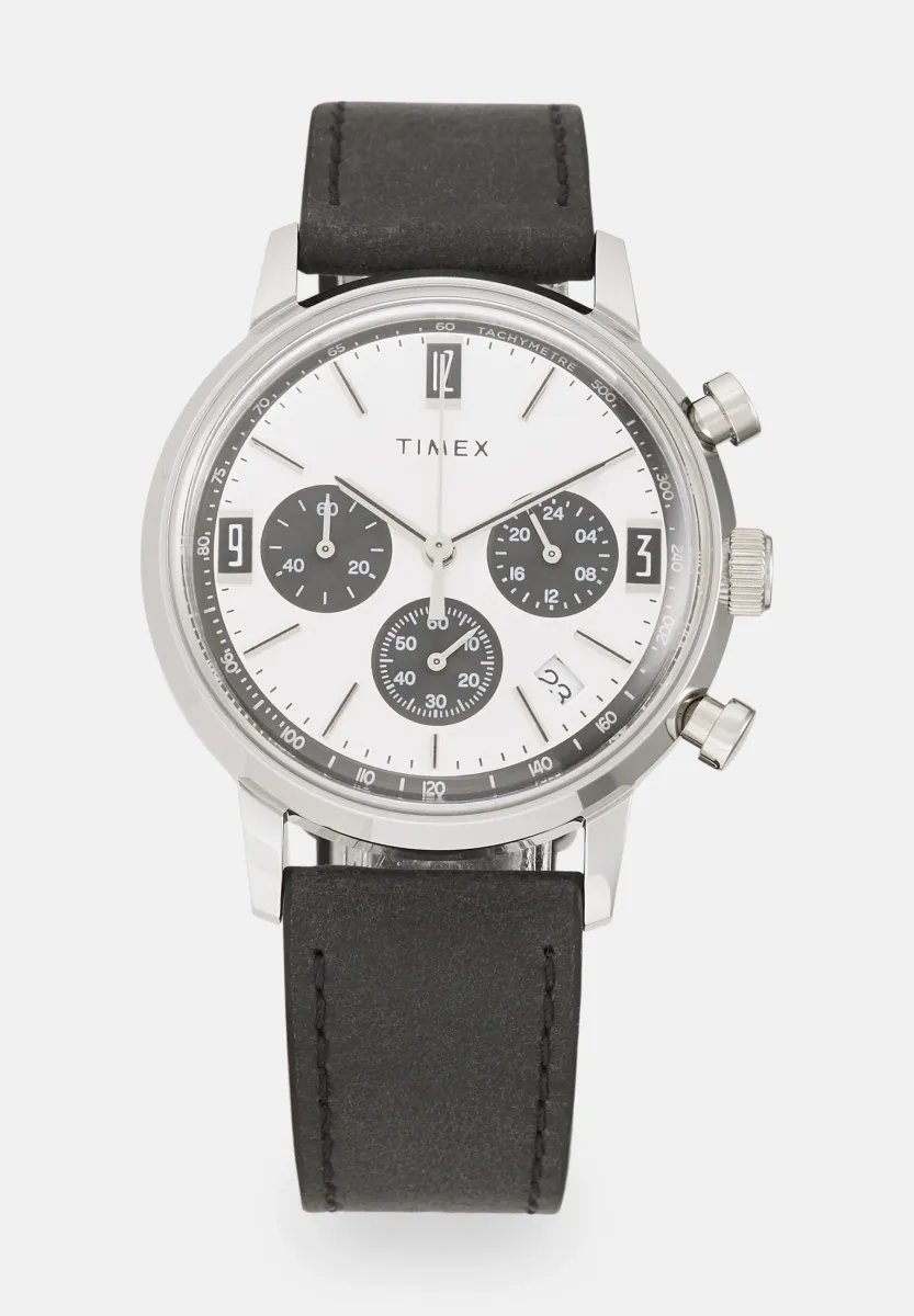 MARLIN CHRONOGRAPH - Uhr - black/silver-coloured