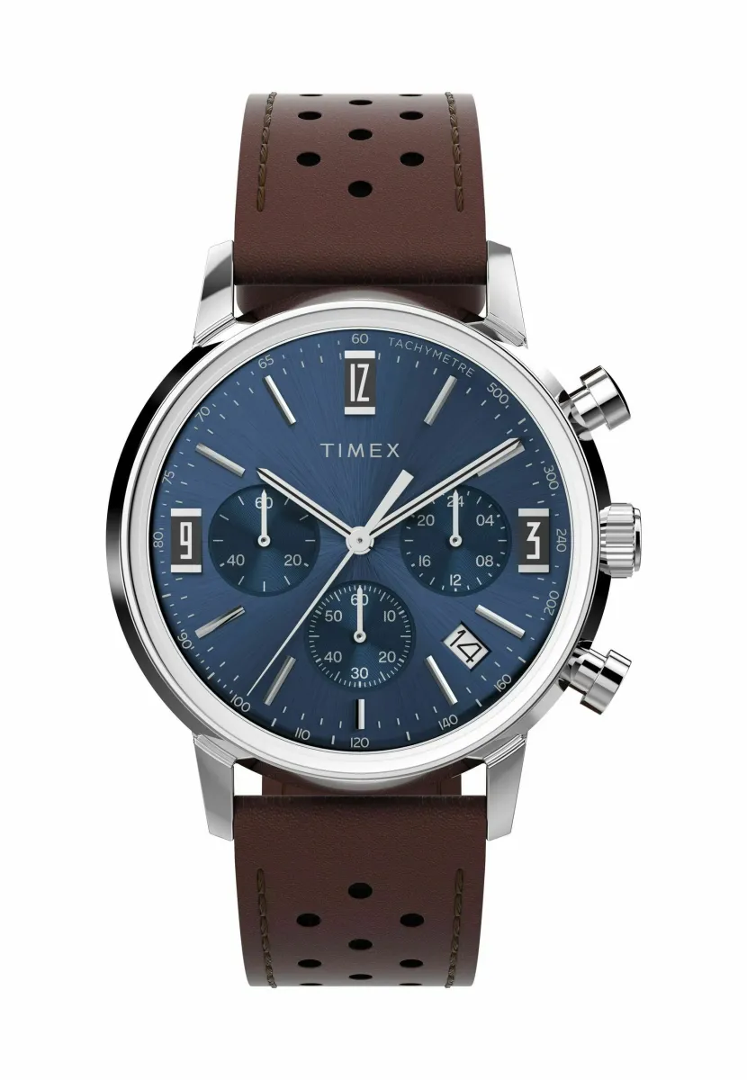 Marlin® Quartz Chrono - Chronograph - blue and brown