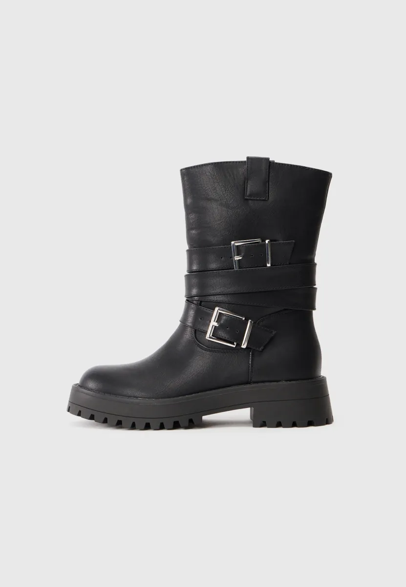 MARNIE - Cowboy-/Bikerstiefelette - black