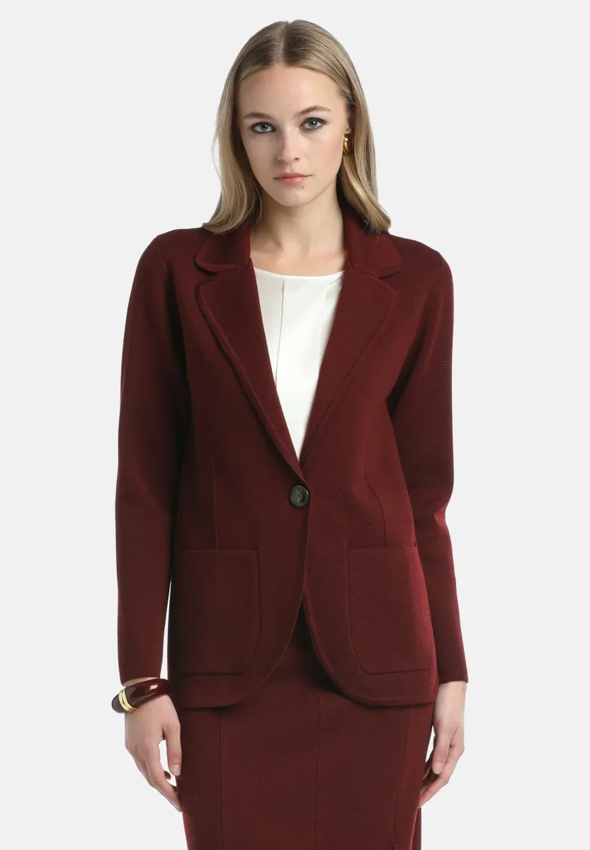 MARSI - Strickjacke - bordeaux
