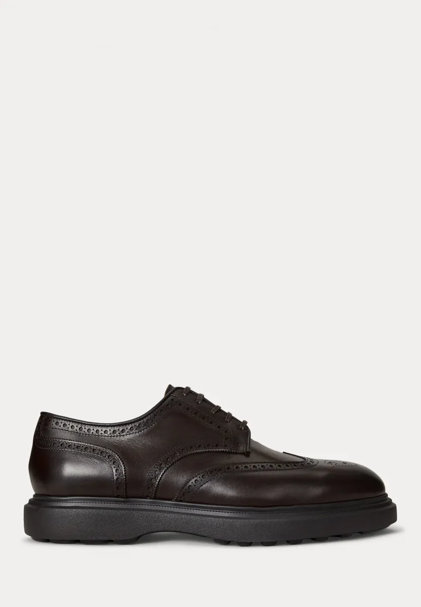 MARTELLI LEATHER WINGTIP SHOE - Schnürer - dark brown