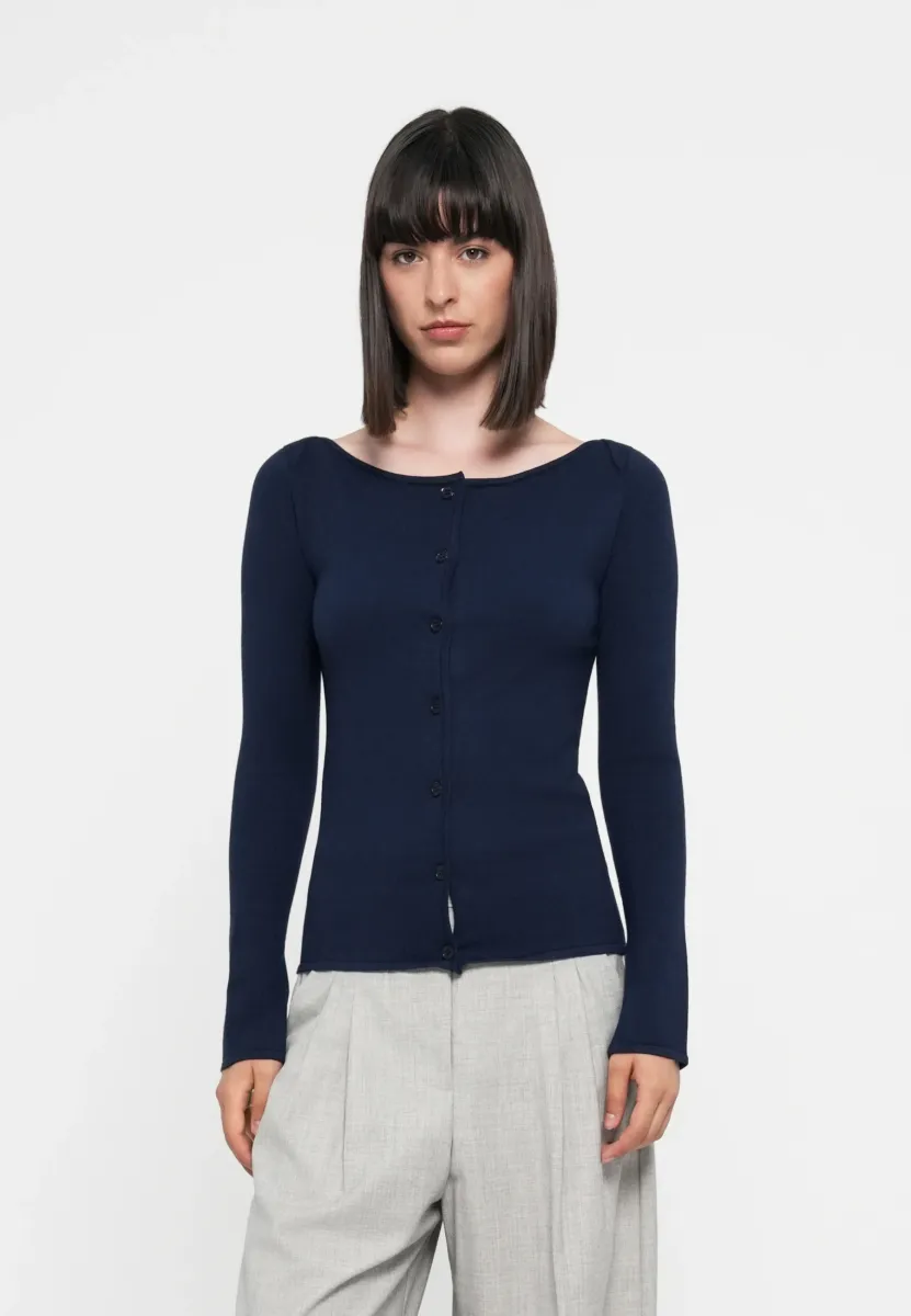MARTINE - Strickjacke - navy blazer