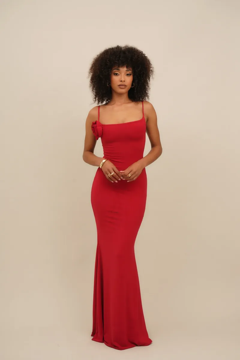 MARY ROSE MAXI - Ballkleid - cherry red