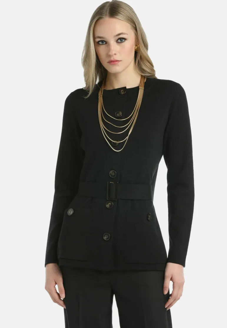 MASIA - Strickjacke - nero