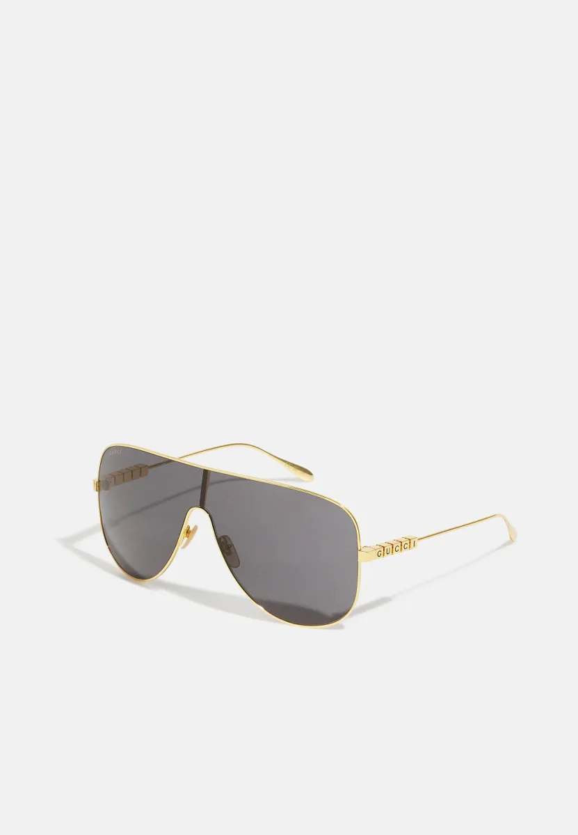 MASK UNISEX - Sonnenbrille - gold-coloured/grey