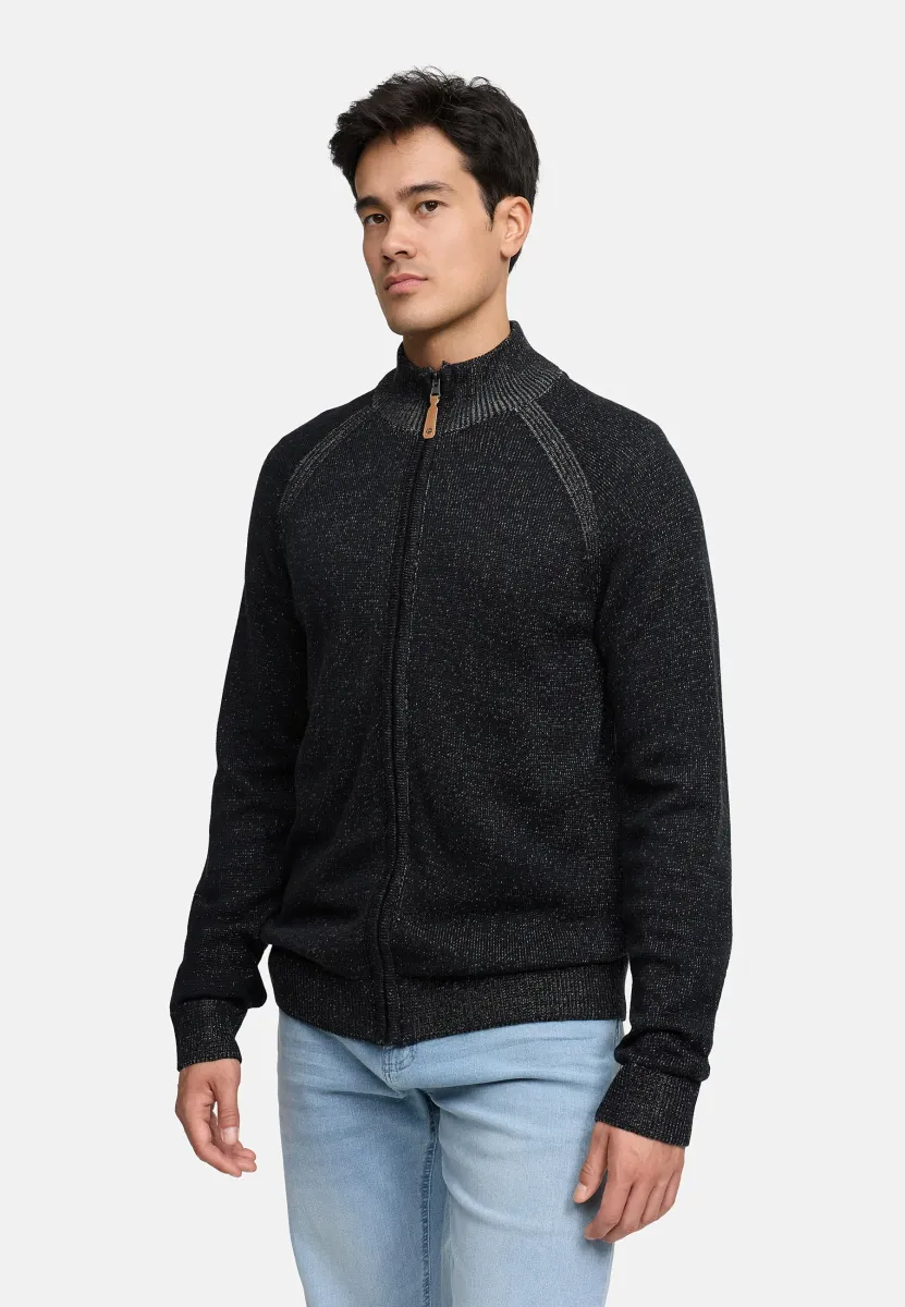 MASSUM - Strickjacke - black mix