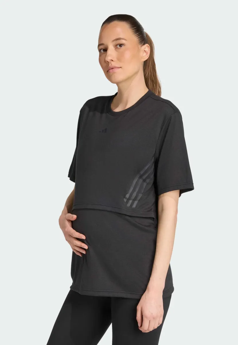 MAT TEE - T-Shirt print - black/carbon