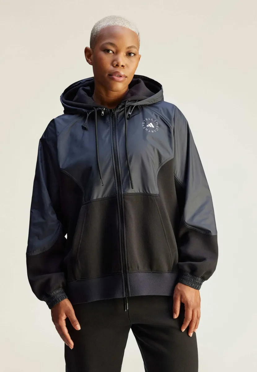 MATERIAL MIX FULL-ZIP - Outdoorjacke - black