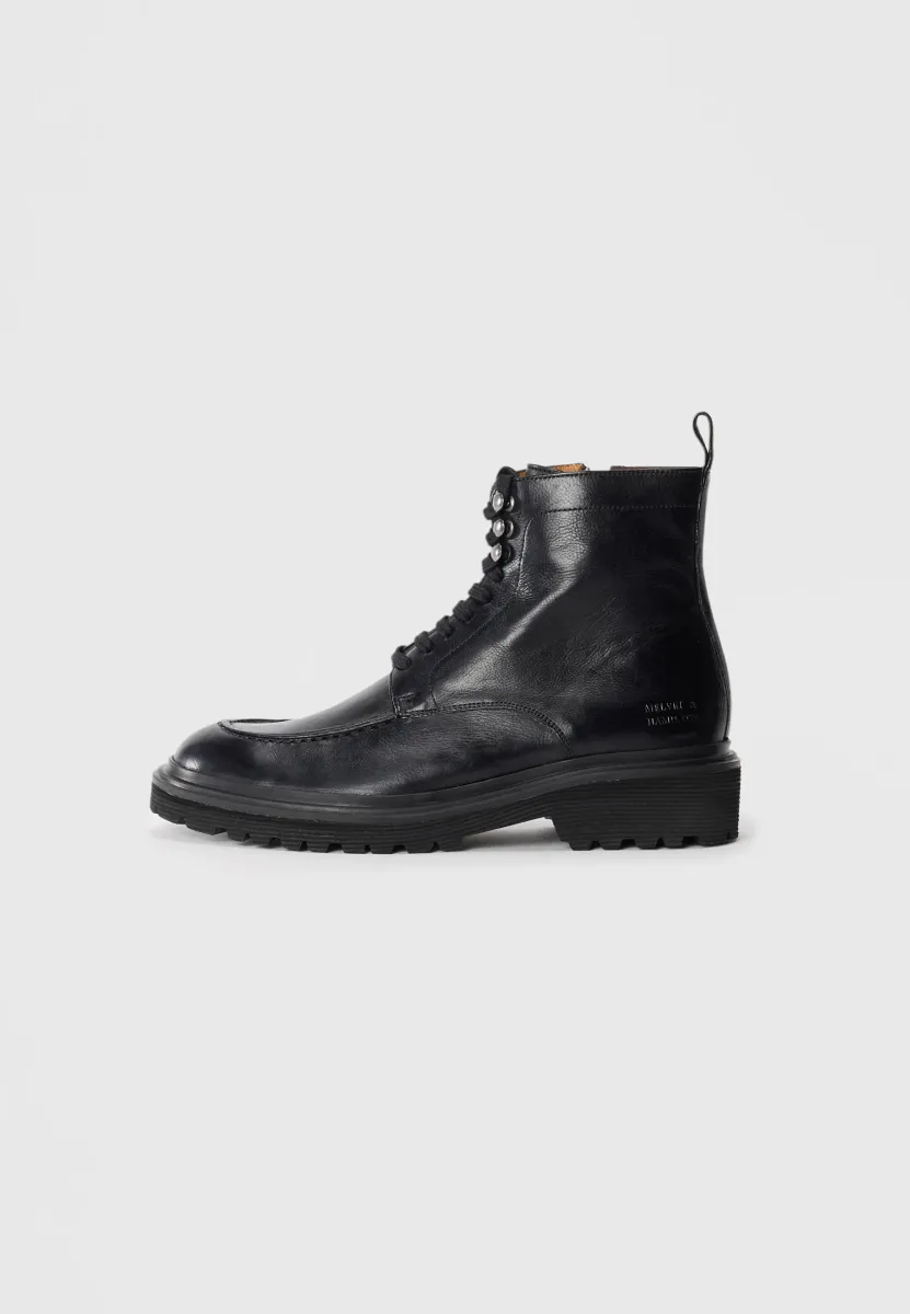 MATTEO - Schnürstiefelette - monza black