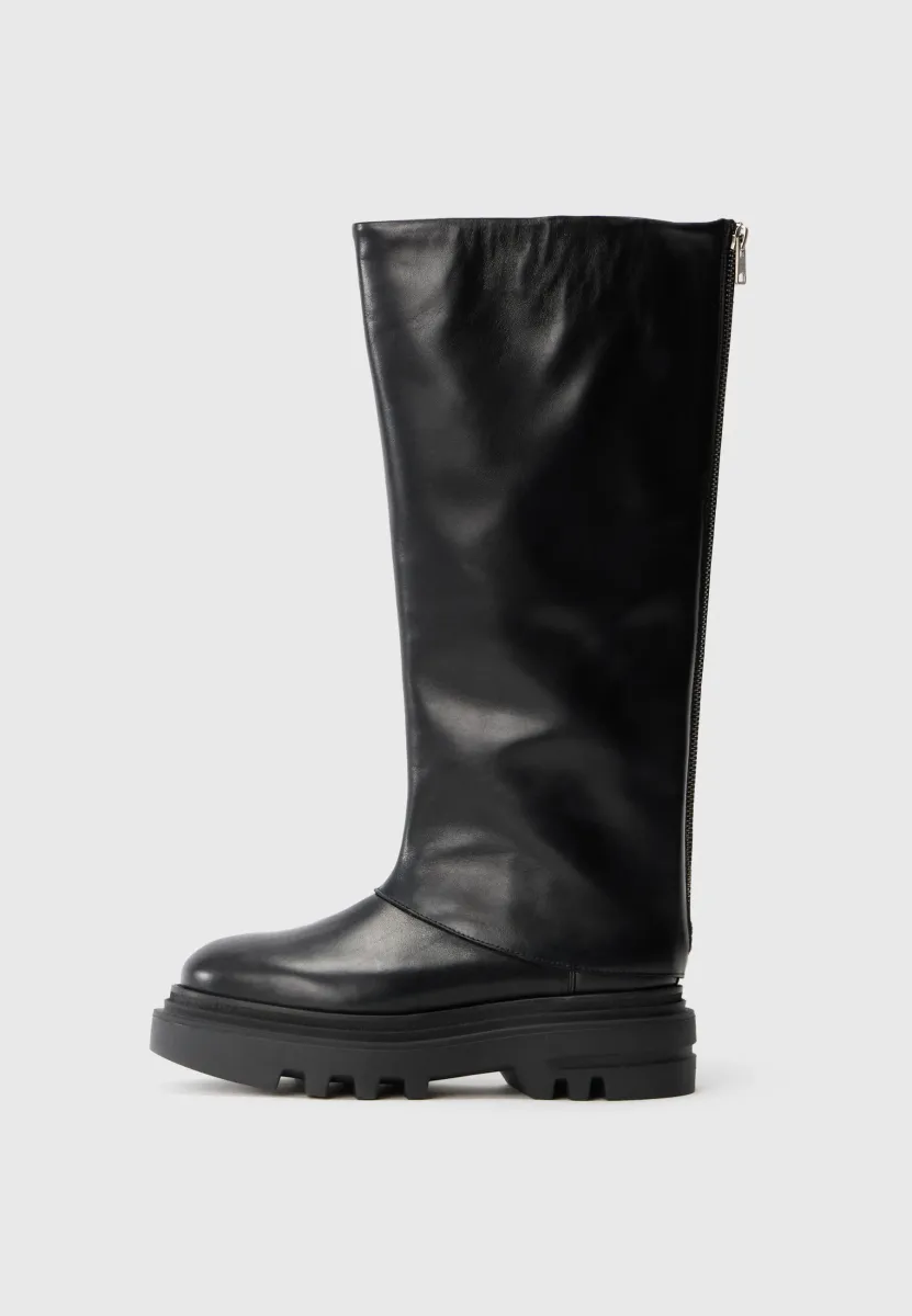 MAXIE HIGH BOOT - Plateaustiefel - black