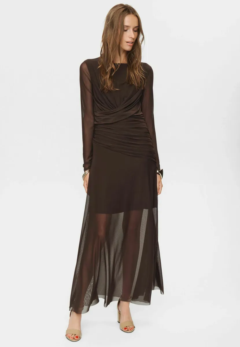Maxikleid - black coffee