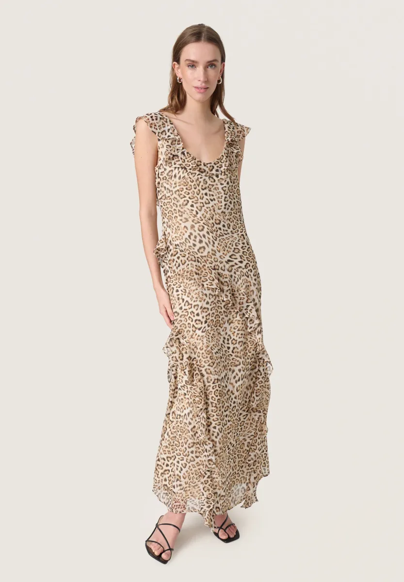 Maxikleid - leopard print
