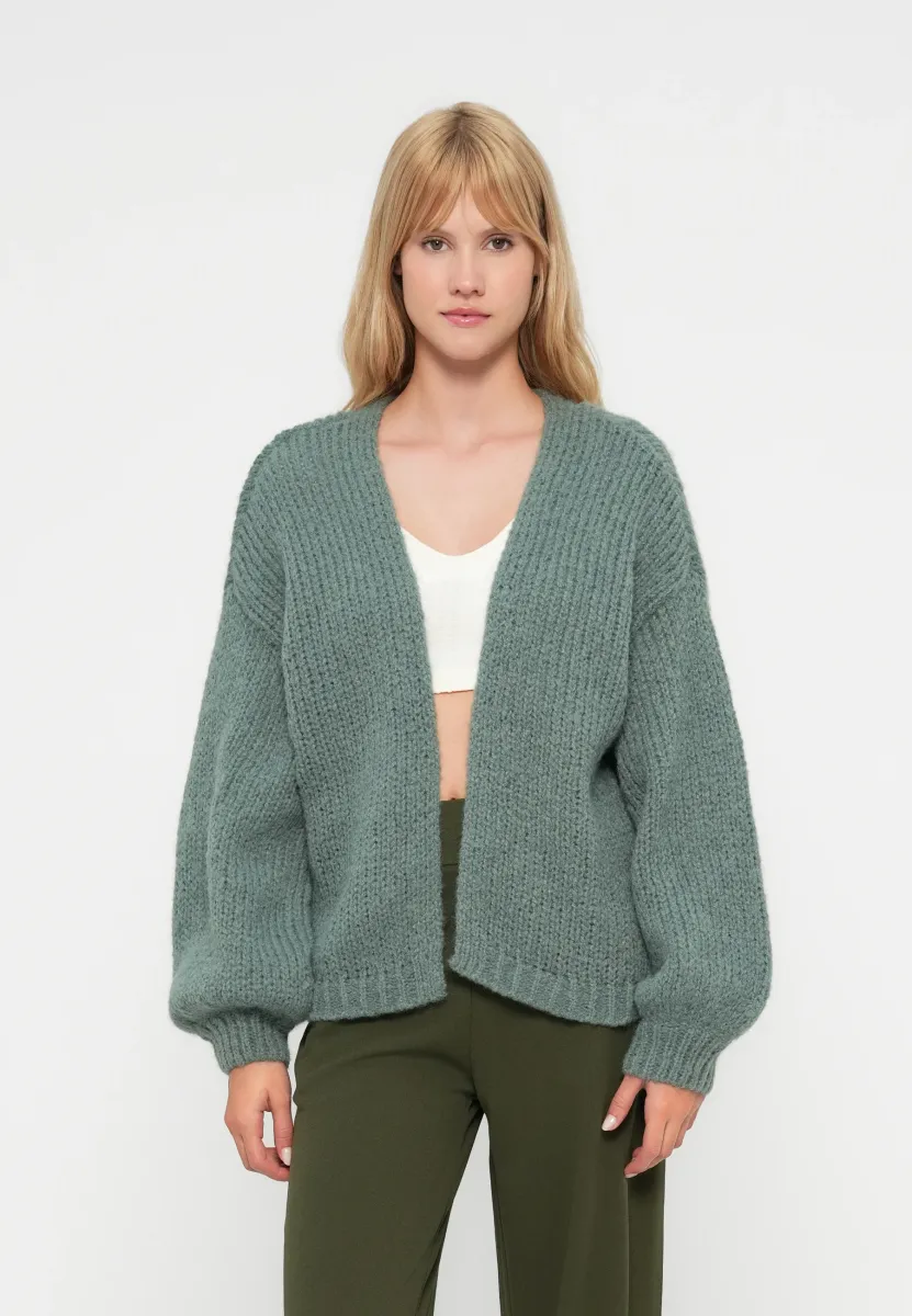 MAYBE OPEN NOOS - Strickjacke - laurel wreath
