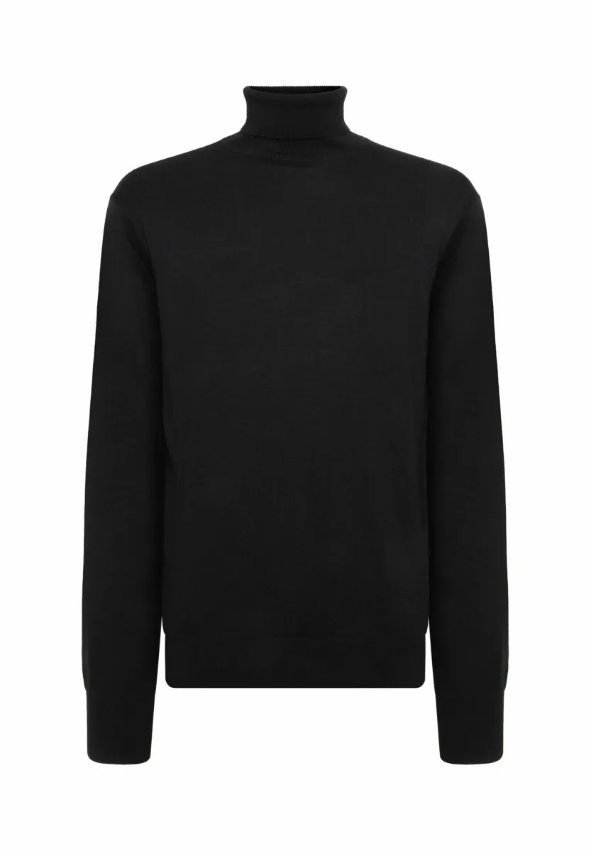 MAYFIELD TURTLENECK - Strickpullover - black