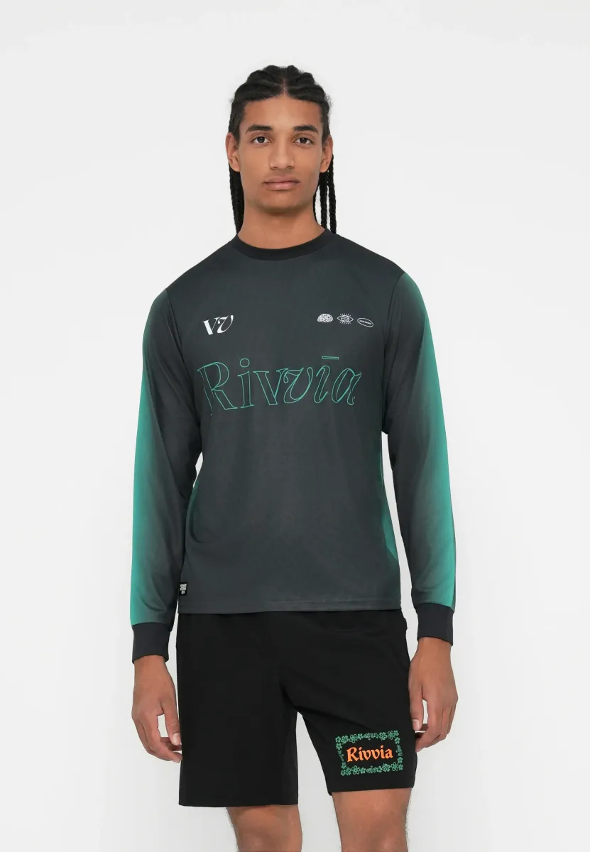 MAZE - Langarmshirt - black/green