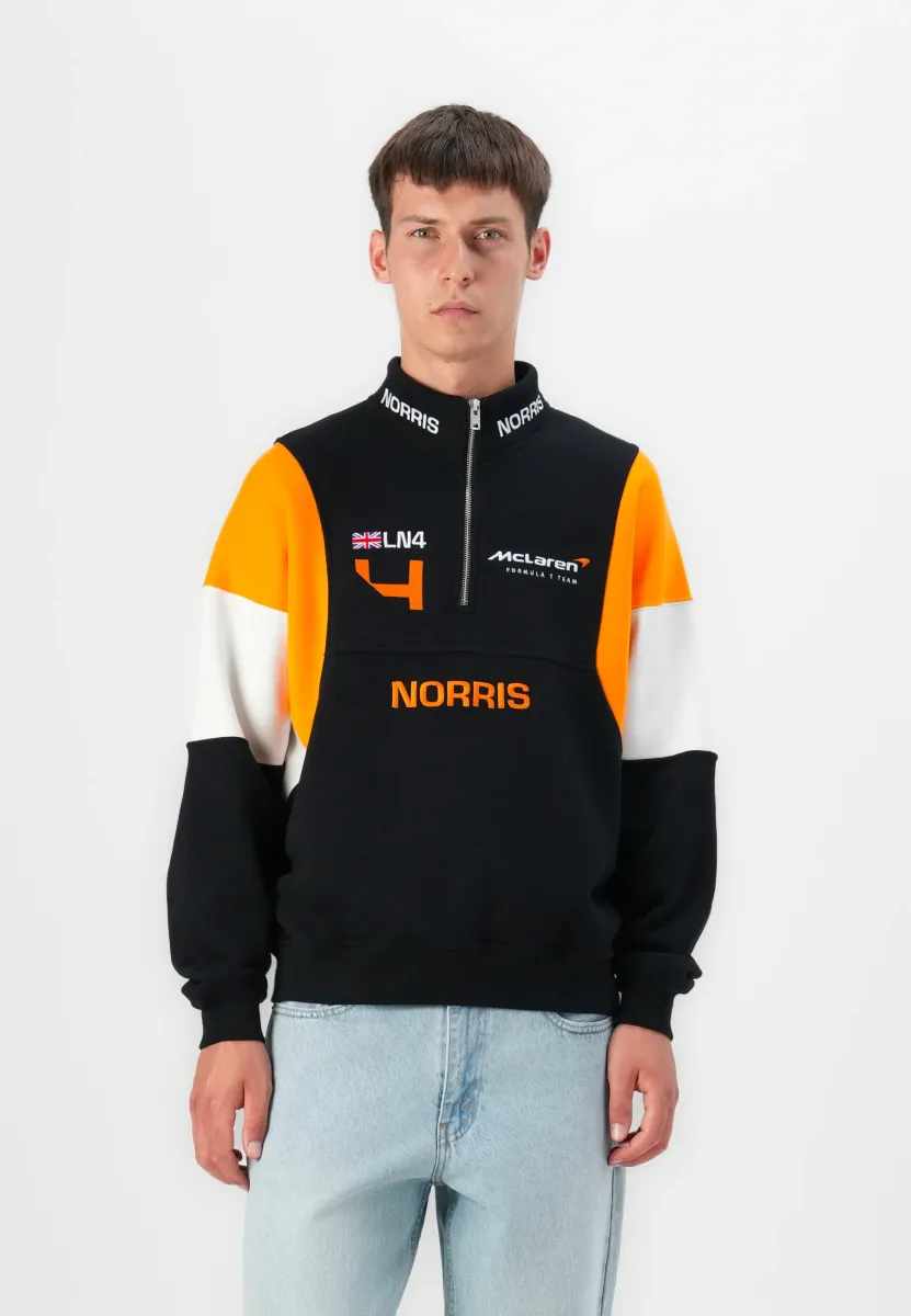 MCLAREN - Strickpullover - black/orange/white