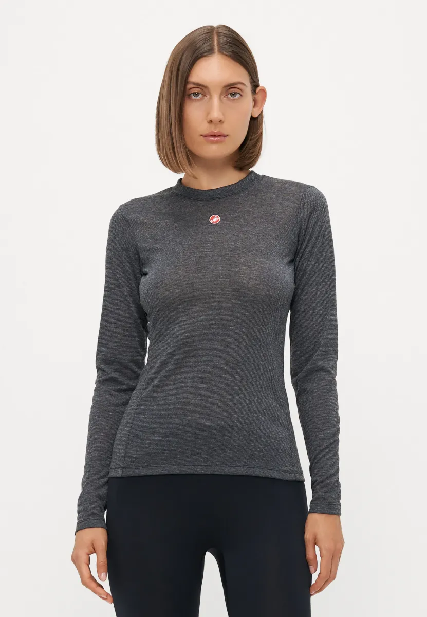 MEDIO BASE LAYER LONG SLEEVE - Unterhemd/-shirt - melange gray