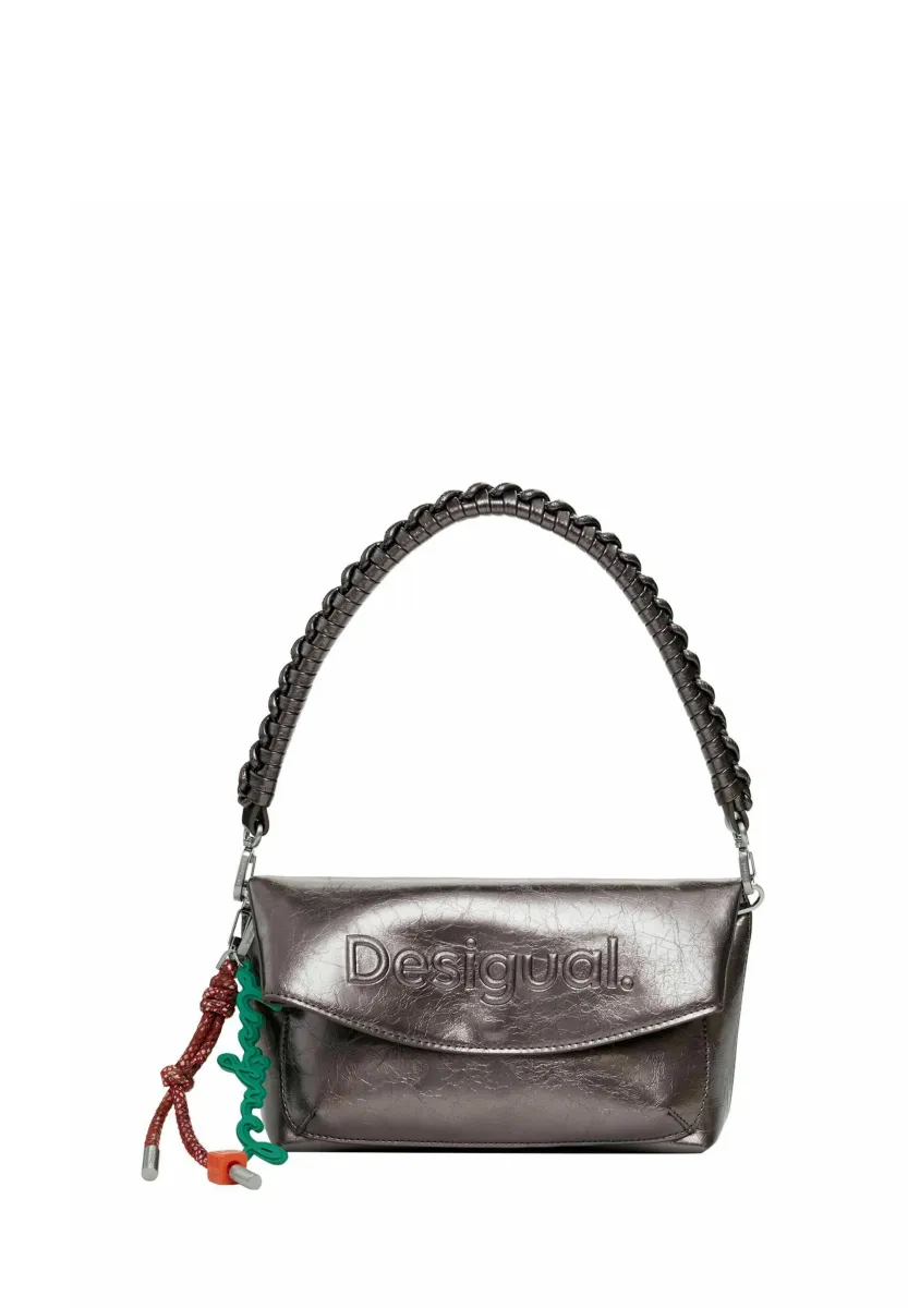 MEDIUM FLAP WITH 3D LOGO - Handtasche - material finishes