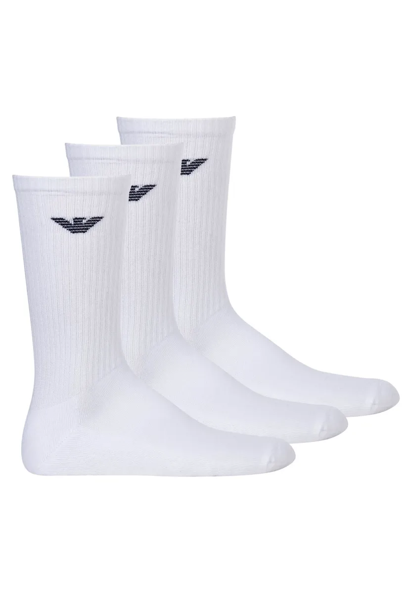 MEDIUM SOCKS 3PACK - Socken - white
