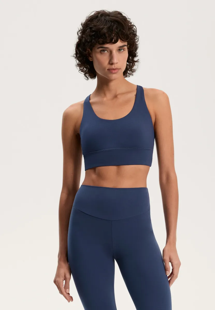 MEDIUM-SUPPORT COMFORTLUX WITH CUPS - Sport-BH mit leichter Stützkraft - blue