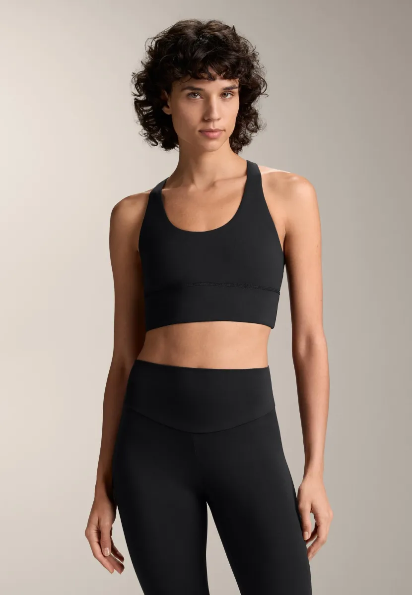 MEDIUM-SUPPORT COMFORTLUX WITH CUPS - Sport-BH mit mittlerer Stützkraft - black