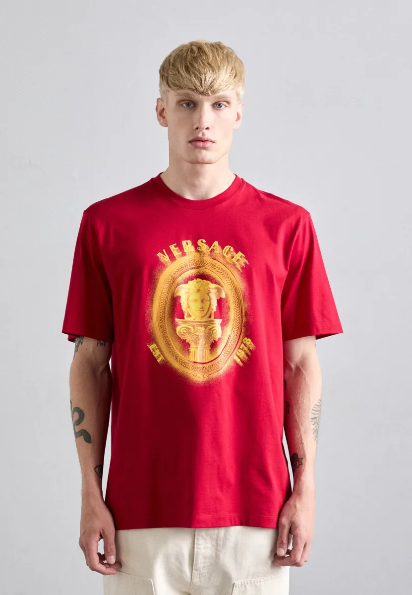 MEDUSA FRAME CREST - T-Shirt print - lipstick red
