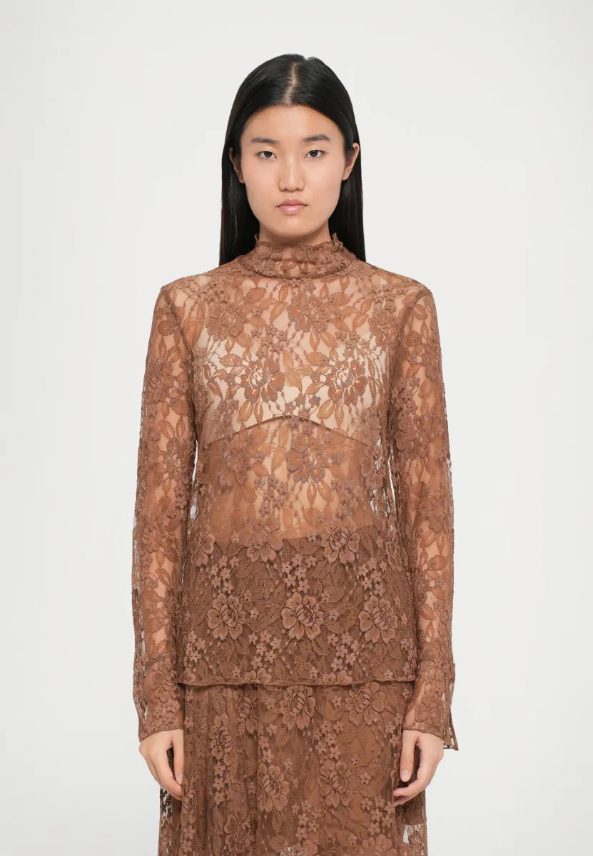 MEENA - Bluse - cognac