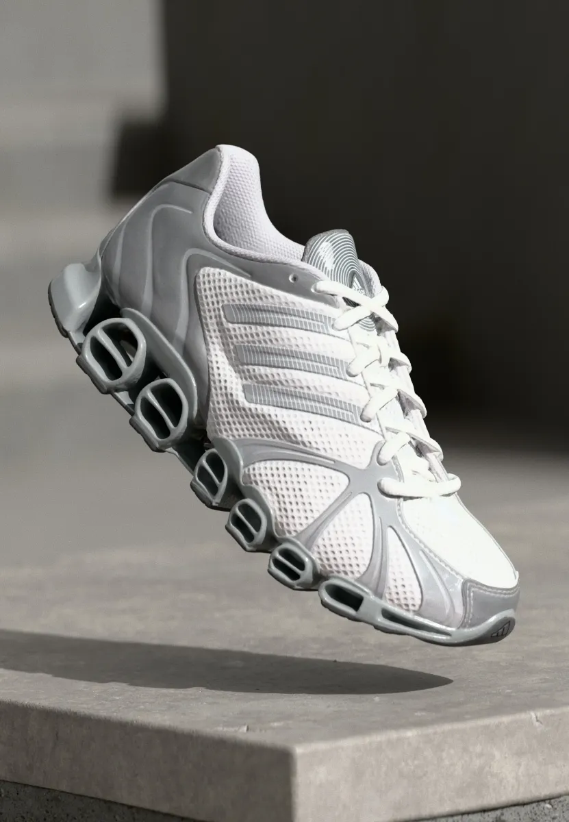 MEGA GHOSTRIDE UNISEX - Sneaker low - footwear white/silver metallic/matte silver