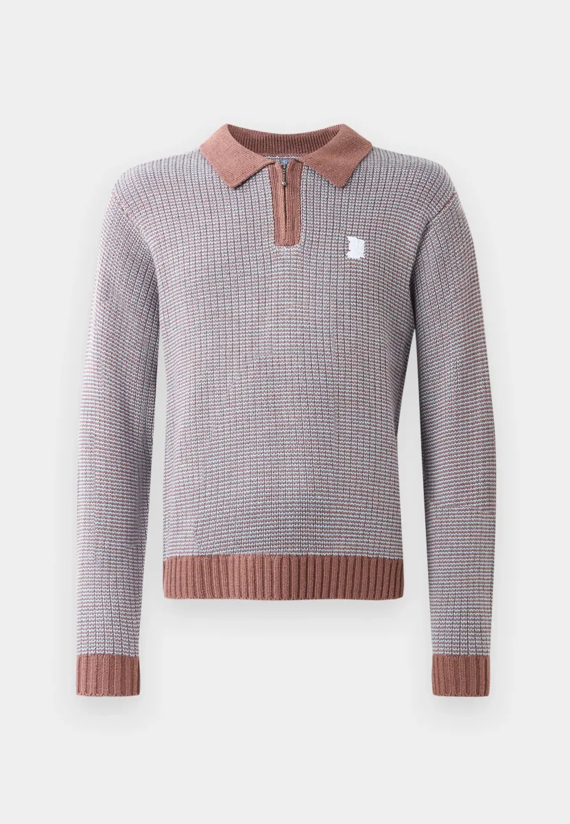 MEGABLAST TWO TONE SWEATER UNISEX - Strickpullover - washed blue/moss