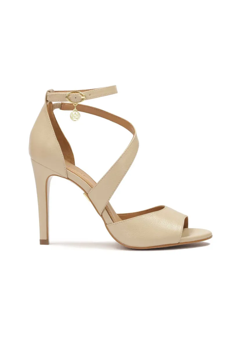 MEGAN - High Heel Sandalette - beige