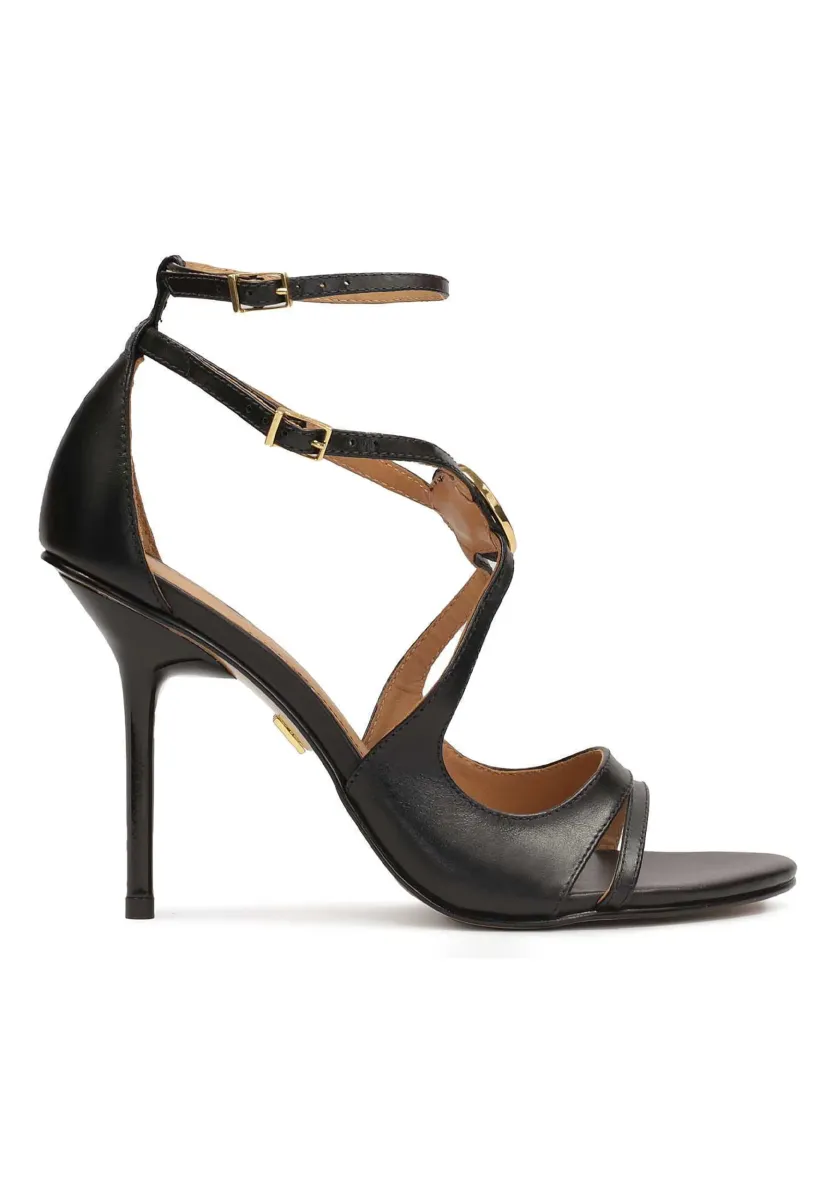 MEGAN - High Heel Sandalette - black