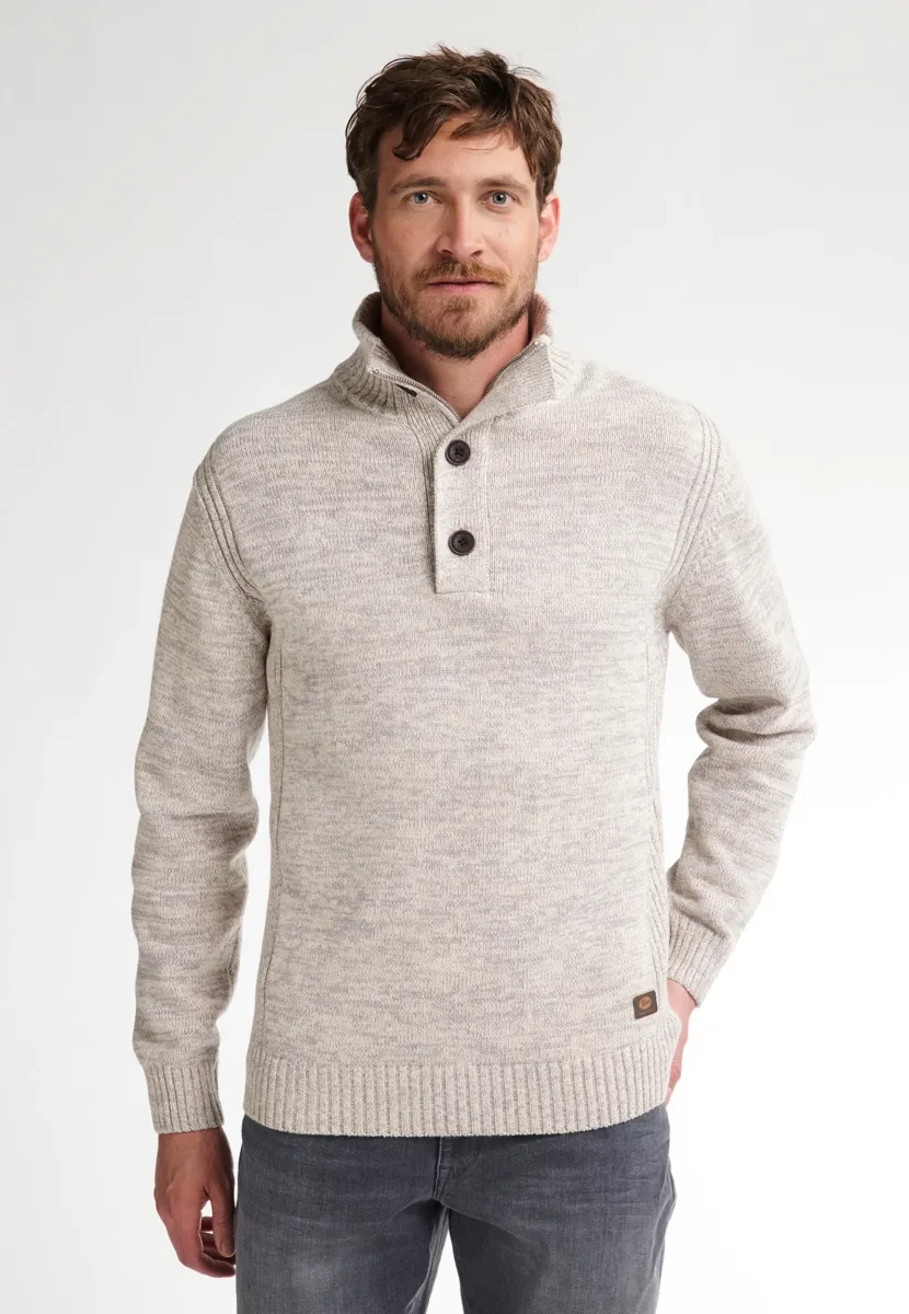 MELANGE LOGAN - Strickpullover - antique white melee
