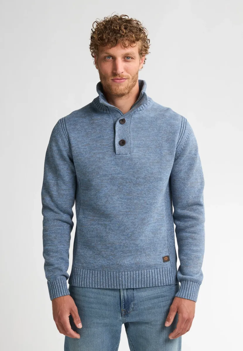 MELANGE LOGAN - Strickpullover - pale blue