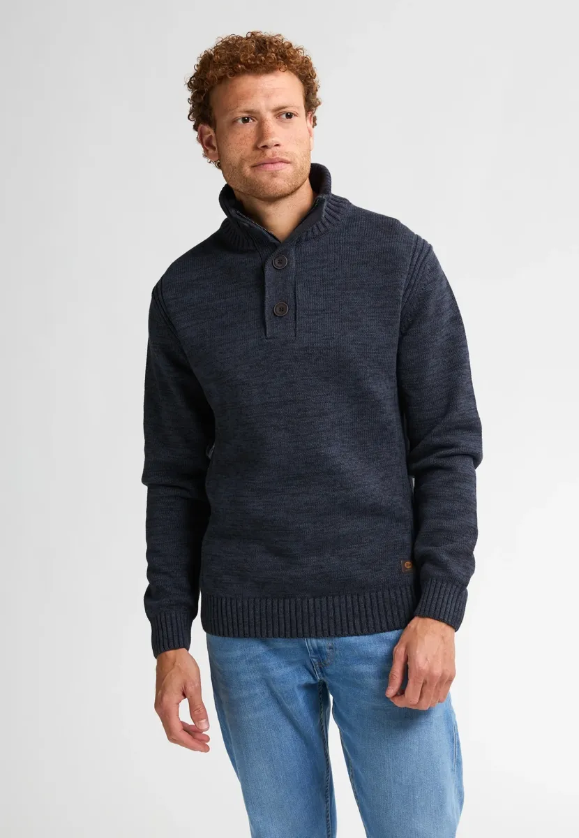 MELANGE LOGAN - Strickpullover - royal navy