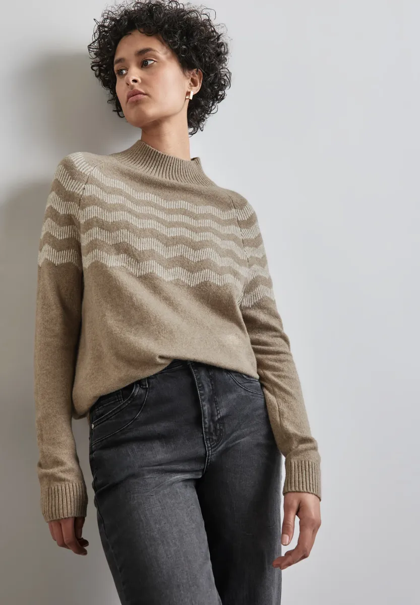 MELANGE-LOOK  - Strickpullover - beige