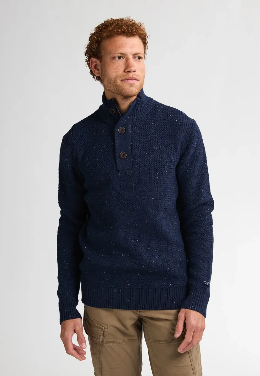 MELANGE - Strickpullover - deep capri